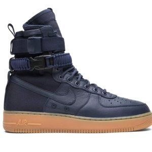 Nike SF Air Force 1 High Midnight Gum Bottom Men's Size 10
